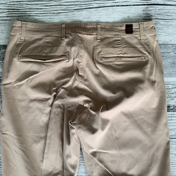 AG Adriano Goldschmied The Luxe Khaki Tailored Trouser Chino Pants - Picture 5 of 16
